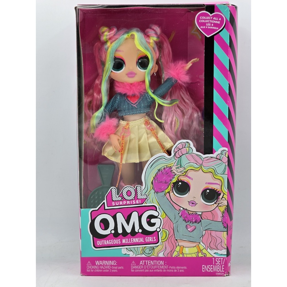 NEW SEALED LOL Surprise OMG Doll Bubblegum‎ DJ - DAMAGED BOX - See Photos
